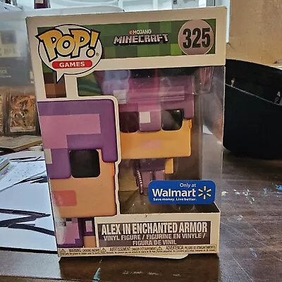 Funko Pop! #325 Minecraft Alex In Enchanted Armor Vinyl Figure Walmart Exclusive • $15