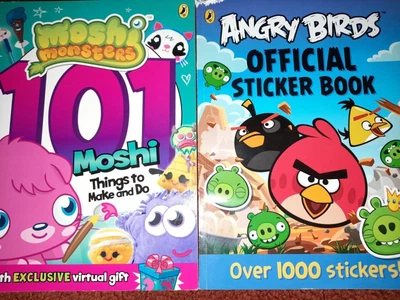£1.50 • Buy Moshi Monsters-101 Moshi Things To Make & Do + Angry Birds Official Sticker Book