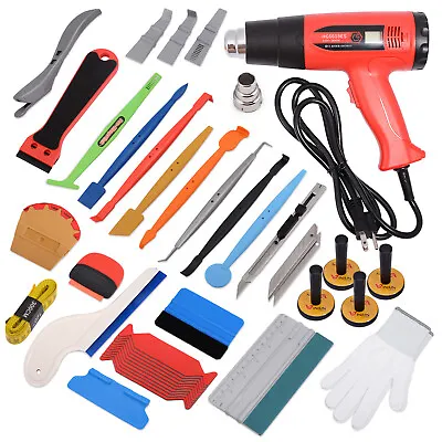 Car Wrap Application Tools Vinyl Squeegee Felt Heat Gun Auto Film Installing Kit • $11.30