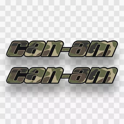 (2) Can-Am Sticker Decal Vinyl Camo Camouflage Canam BRP Renegade Outlander • $6.63