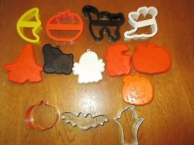 Vintage Hallmark Fox Run Halloween Cookie Cutters Lot Of 13 Cat Witch Ghost Moon • $5.99