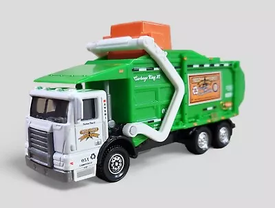 GARBAGE TRASH TRUCK KING XL Diorama Collectible DieCast Model 1:64 Green LOOSE • $11.99