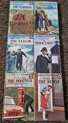 6 Vintage Ladybird People At Work Books Series 606B John Berry Fisherman 1st K4 • £24.95