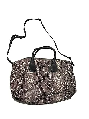 Michael Kors Womens Campbell Python Embossed Convertible Satchel Bag • $45