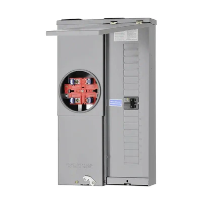 $184.78 • Buy 100 Amp 16-Space 24-Circuit Meter Socket Main Breaker Load Center CSED Outdoor