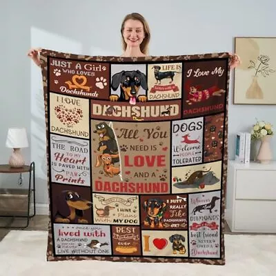 Dachshund ​Blanket For Dog Lover Dachshund Gifts For Women - Dachshund Throw ... • $39.26