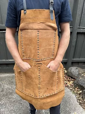 Tradies / Carpenters Apron Genuine Australian Suede Parker Leather Nail Belt • $22.83