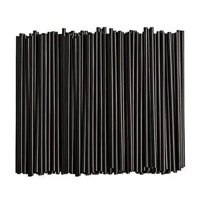 [250 Pack] Disposable Plastic Drinking Straws - 7.75 High - Black • $10.62