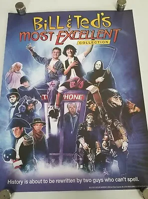 Bill And Ted's Excellent Collection 18x24 Rare Lithograph Shout Factory Poster • $25.69