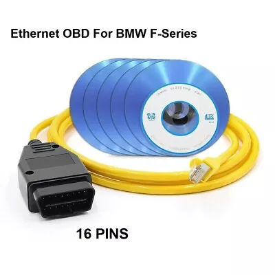 ENET Compatible Ethernet OBDII Interface Diagnostic Scanners For Bmw F-Series • $15.63