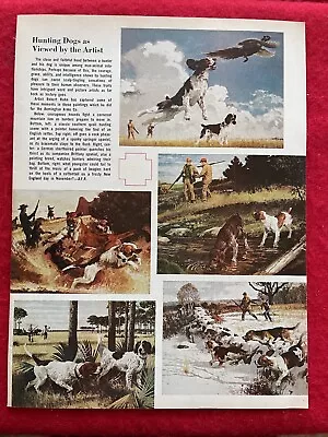 VTG 1970 Print Ad Artist Robert Kuhn Hunting Dog Art Remington Calendar Art Ad • $6.90