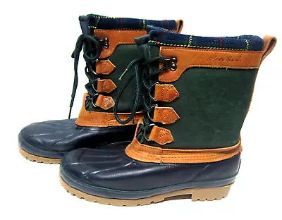 Eddie Bauer Handcrafted Premium Leather Waterproof Duck Winter Boot Women's 10 • $34.95