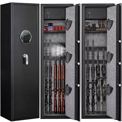 Kavey Gun Safes Quick Access 5Gun Cabinet With Silent Mode And LCD Screen Keypad • $229.99