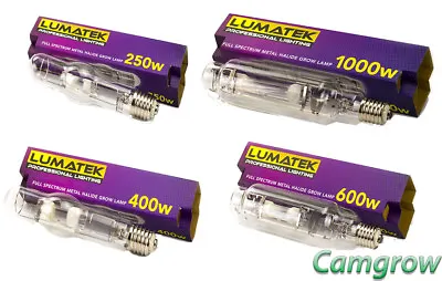 Lumatek MH - 250W - 400W - 600W - 1000W - Metal Halide Lamps/Bulbs Hydroponics • £17.95