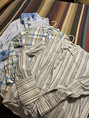 Lot Of 3 Men’s Large Button Up Dress Shirts • $15