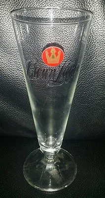 Rare Collectable Crown Lager Beer Glass In Good Used Condition • $12