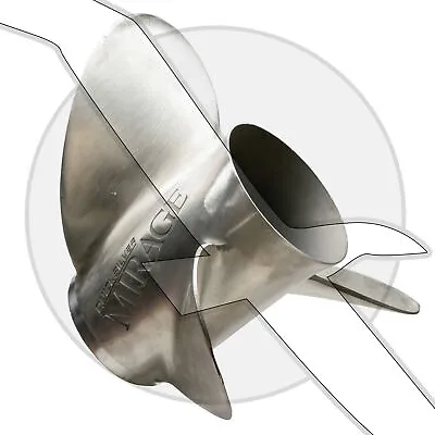 Mercury Marine 25 Pitch LH Mirage Stainless Steel Propeller 48-13247A5 13707A56 • $549.99