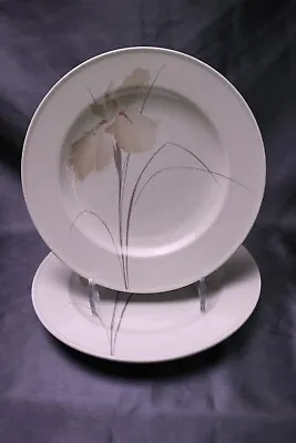 Mikasa Intaglio Upscale Salad Plates Set Of 2 CAC 39 Ivory Iris 8 3/ 8   Iris • $18.99