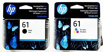 HP #61 2pack Combo Ink Cartridges 61 Black And Color NEW GENUINE • $30.99