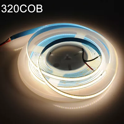 DC12V COB LED Strip Lights Density Flexible Tape Rope Cabinet Kitchen Light 1-5M • $4.21