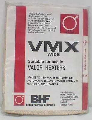 Wick Valor Valmax VMX Majestic 160 & Mk2 Automatic 160& Mk2 ‘Log-Glo’ 180 • £4.75