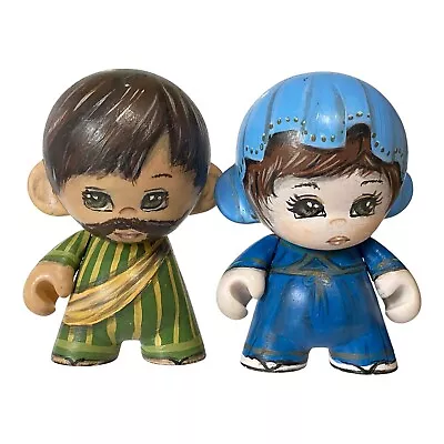 1/1 Custom Painted 4  Nativity Munny Kidrobot Dunny Mary+Joseph Signed OOAK • $35.35