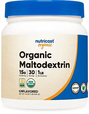 Nutricost Organic Maltodextrin Powder 1lb- Quick Calories And Energy • $16.95