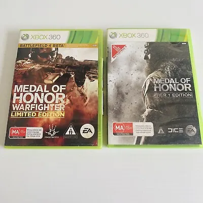 Medal Of Honor : Warfighter + Tier 1 Edition - Xbox 360 Games Bundle - Aus • $19.90