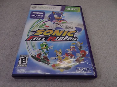 SONIC Free Riders Kinect Xbox 360 Video Game TESTED WORKING • $3.99