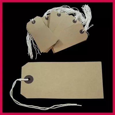 Luggage Tags Label Colours Prestrung Gift Labels Tag UK Supplier 96mm X 48mm ST3 • £1.45