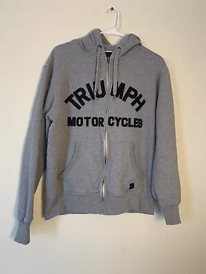 Triumph Motorcycles Gray  Men’s Jacket Size XL Zip Up Riding Wear • $20