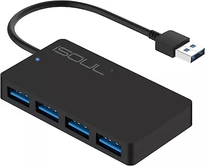 USB 3.0 Hub 4-Port USB Hub USB Splitter Ultra Slim Mini 0.6Ft Multiport Exten • $14.49