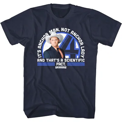 Anchorman Scientific Fact Men's T-Shirt Ron Burgundy Tee Anchor Lady Movie Merch • $21.99