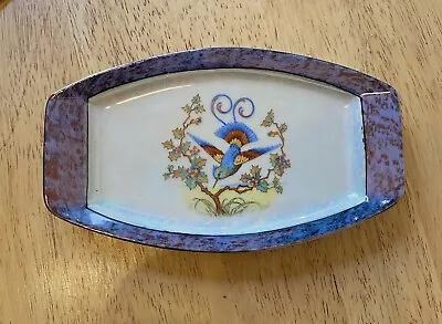 Rare Find VintagPM Bavaria Plate Lusterwear Dish W/tree And Blue Bird In Center • $24.99