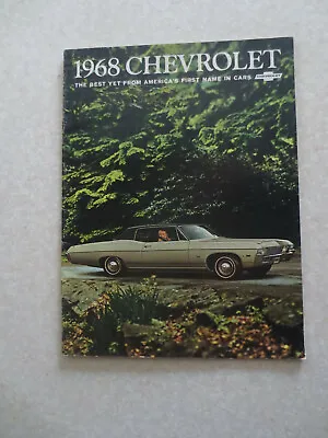 1968 Chevrolet Impala & Caprice & Bel Air & Biscayne Car Advertising Booklet - • $40