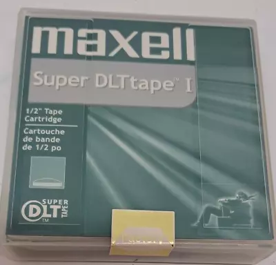 New Maxell 22921100 Super DLT Tape I 160 GB / 320 GB 1/2  Data Tape Cartridge • $8.99