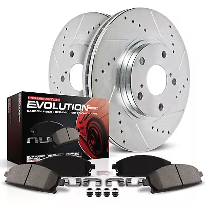 Powerstop K5529 Brake Discs And Pad Kit 2-Wheel Set Front For Pontiac G8 08-09 • $326.49