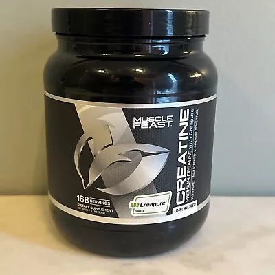 MUSCLE FEAST Creapure CREATINE MONOHYDRATE - 168 Servings - 2lb - Unflavored NEW • $74.99