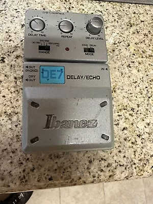 Ibanez DE7 Delay / Echo Guitar Effects Distortion Pedal • $90