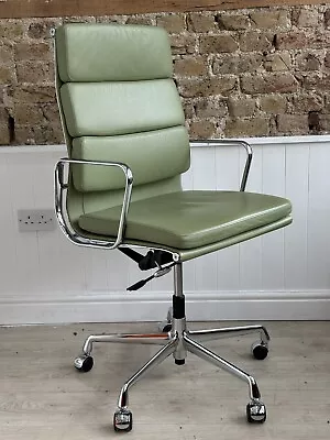 X1 Superb Vitra Eames Soft Pad EA219 Leather Adjustable Office Chair Rrp £4800 • £1800