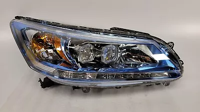 Genuine  2014 2015 HONDA ACCORD HYBRID HEADLIGHT PASSENGER LED OEM BLUE BEZEL • $450