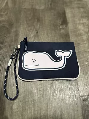 Vineyard Vines For Target Pink Whale Pouch Small In Navy Wristlet Top Zipper • $20