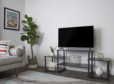 No Tools Entertainment Center For TVs Up To 40  True Black Oak • $28.99