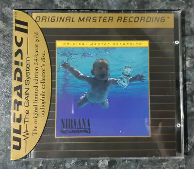 NIRVANA - NEVERMIND - MOBILE FIDELITY ORIGINAL MASTER RECORDING (CD 24kt Gold ) • $400