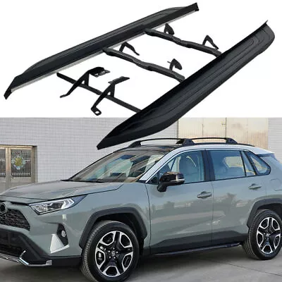 Running Board Fits For Toyota RAV4 2019-2023 Side Step Nerf Bar Stairs 2PC Black • $590.14