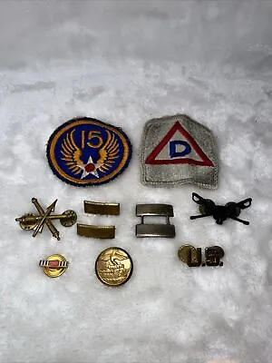 VTG Military Pins Buttons And Patches- WWII Era • $38.95