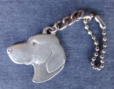 I Love My Vizsla Keychain Fob ©1983 Rawcliffe Pewter P. Davis • $9.99