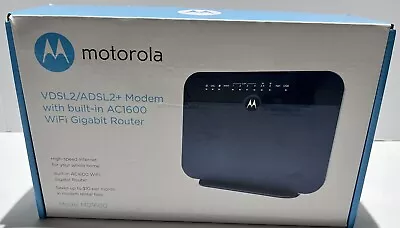 Motorola MD1600 VDSL2/ADSL2+ Modem & AC1600 WiFi Gigabit Router Combo • $34.95