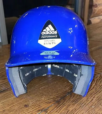 $8.60 • Buy Adidas Baseball Softball Batting Helmet Blue Youth Size Size 6 3/8  - 7 3/8