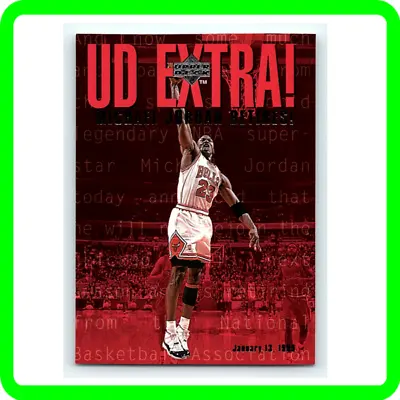 Michael Jordan UD EXTRA RETIRE NBA Investment LEGEND Basketball Card Jersey #23 • $9.99